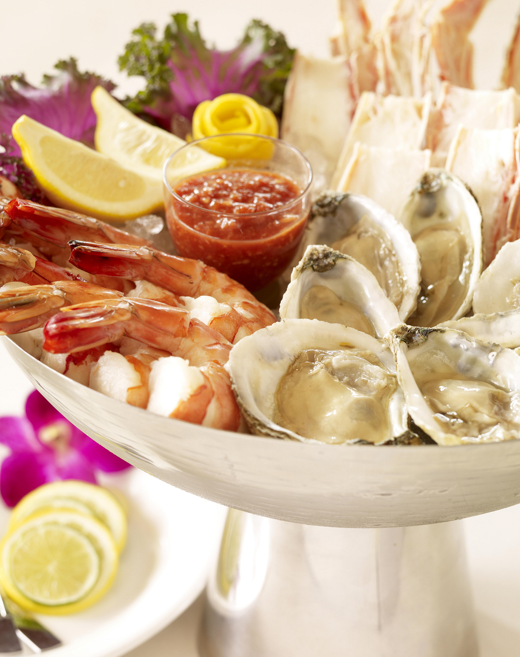 Taste the best seafood from the best raw bar in the region located at Jag's Steak and Seafood
